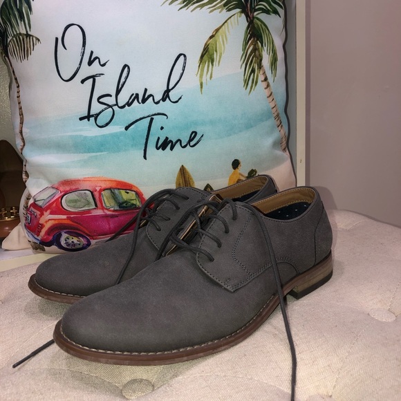 Hawker Rye Other - Hawker Rye Grey Suede Oxford Shoes Size 9 Excellent Condition